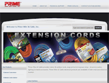 Tablet Screenshot of primewirecable.com
